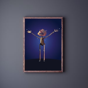 Pinocchio Print, Pinocchio Art, Gifts for Her, Home Decor
