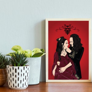 Impresión de Drácula, Drácula de Bram Stoker, póster de película de terror, arte de terror imagen 6
