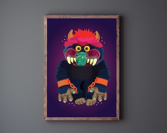 My Pet Monster Print