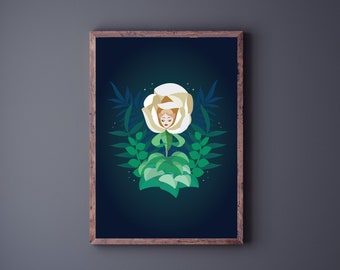 White Rose Print