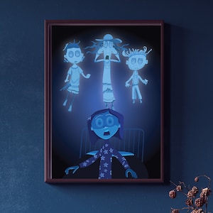 Ghost Children Print, Coraline Art, Coraline Poster, Gift for Her