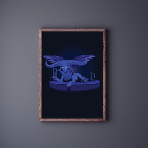 Pinocchio Death Fairy Print, Pinocchio Art, Home Decor