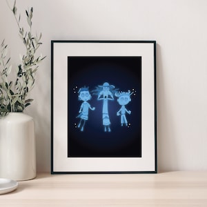 Coraline Ghost Children Art Print, Coraline Art