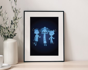 Coraline Ghost Children Art Print, Coraline Art