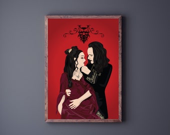Dracula Print, Bram Stoker Dracula, Horror Movie Poster, Horror Art