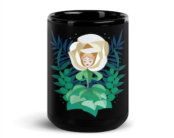 White Rose Mug