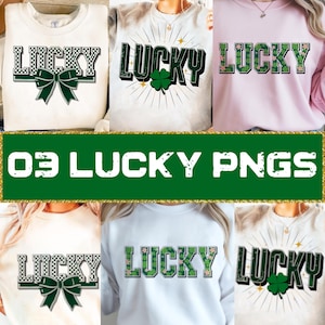 Glitter Shamrock PNG Bundle: St. Patrick&#39;s Day Clover (Digital Download)