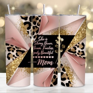 Muttertag 20 Unzen Tumbler Wrap PNG, Mom Life Skinny Tumbler Sublimationsdesign, Inspirierendes Mom Zitat Wrap, digitaler Download