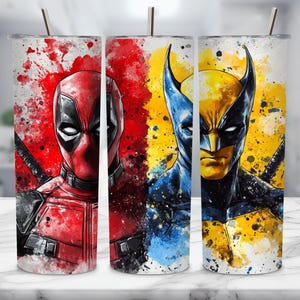 20oz Hero Tumbler, Skinny Tumbler Wrap, Cartoon Character Tumbler, Superhero Style, Instant Download, Gift for Marvel Fans, Digital Product