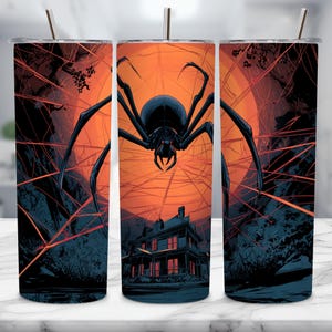 Spider Tumbler Wrap, 20oz Skinny Tumbler, Halloween Tumbler Sublimation Tumbler Design,  Spooky Tumbler, Spider Web Png,Best Selling Tumbler