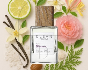 Skin Reserve Blend | Clean | .5, 1, 2, 3, and 5 ml | Decants | Samples | Glass Vial Atomizer