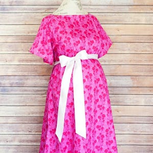 Maternity Hospital Delivery Gown - Snaps for Breastfeeding, Skin to Skin, and Epidural - Perfect Baby Shower Gift - Berry