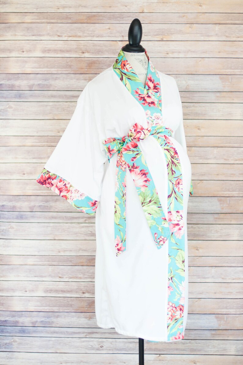 Maternity Robe in Super Soft Microfleece Add a Labor and Etsy