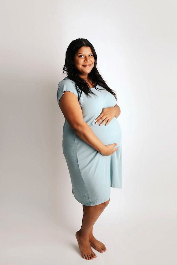 Plus size 2025 maternity hospital gown