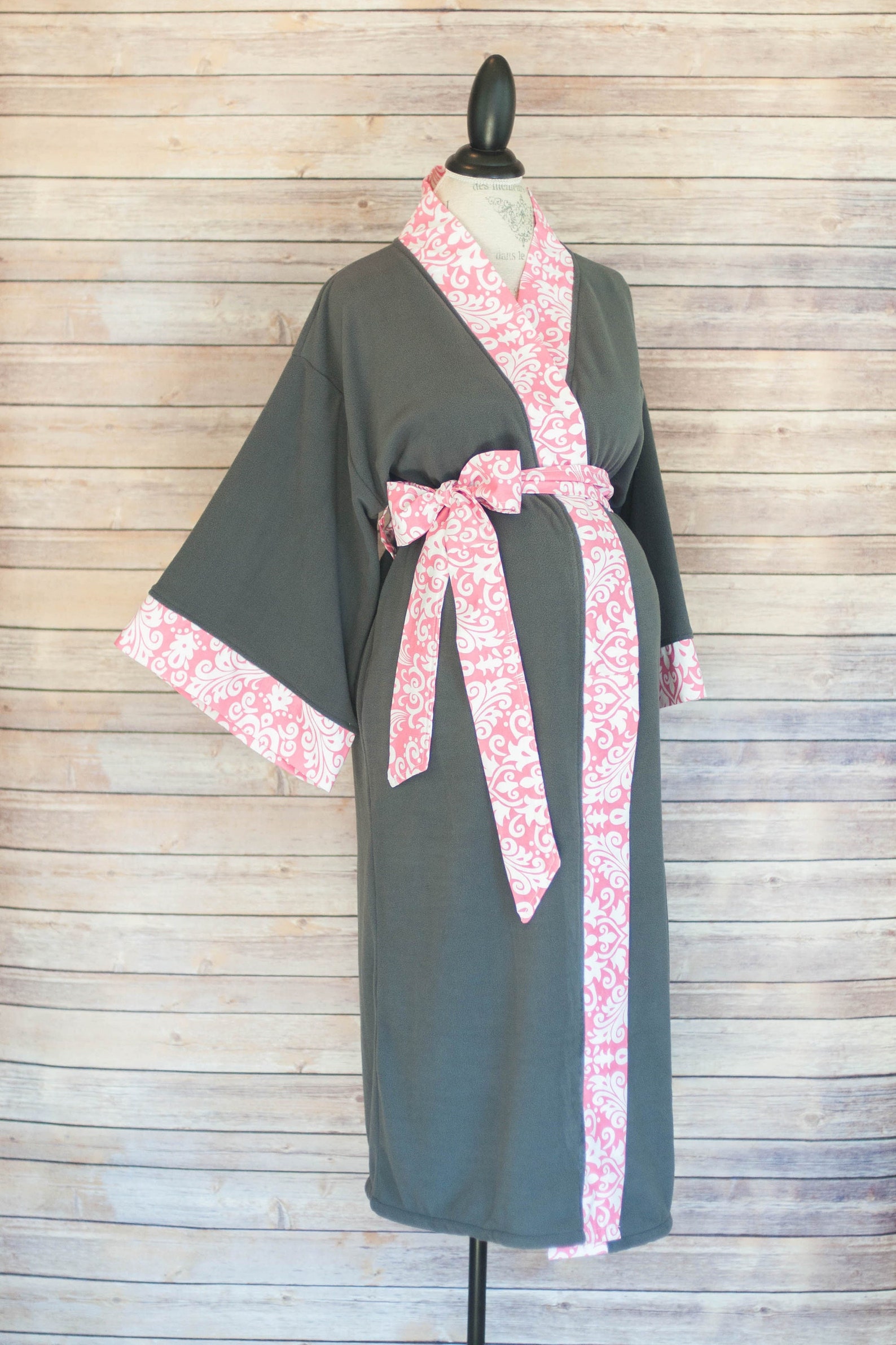Maternity Robe - Super Soft Cotton - Darling on Expecting Moms ...