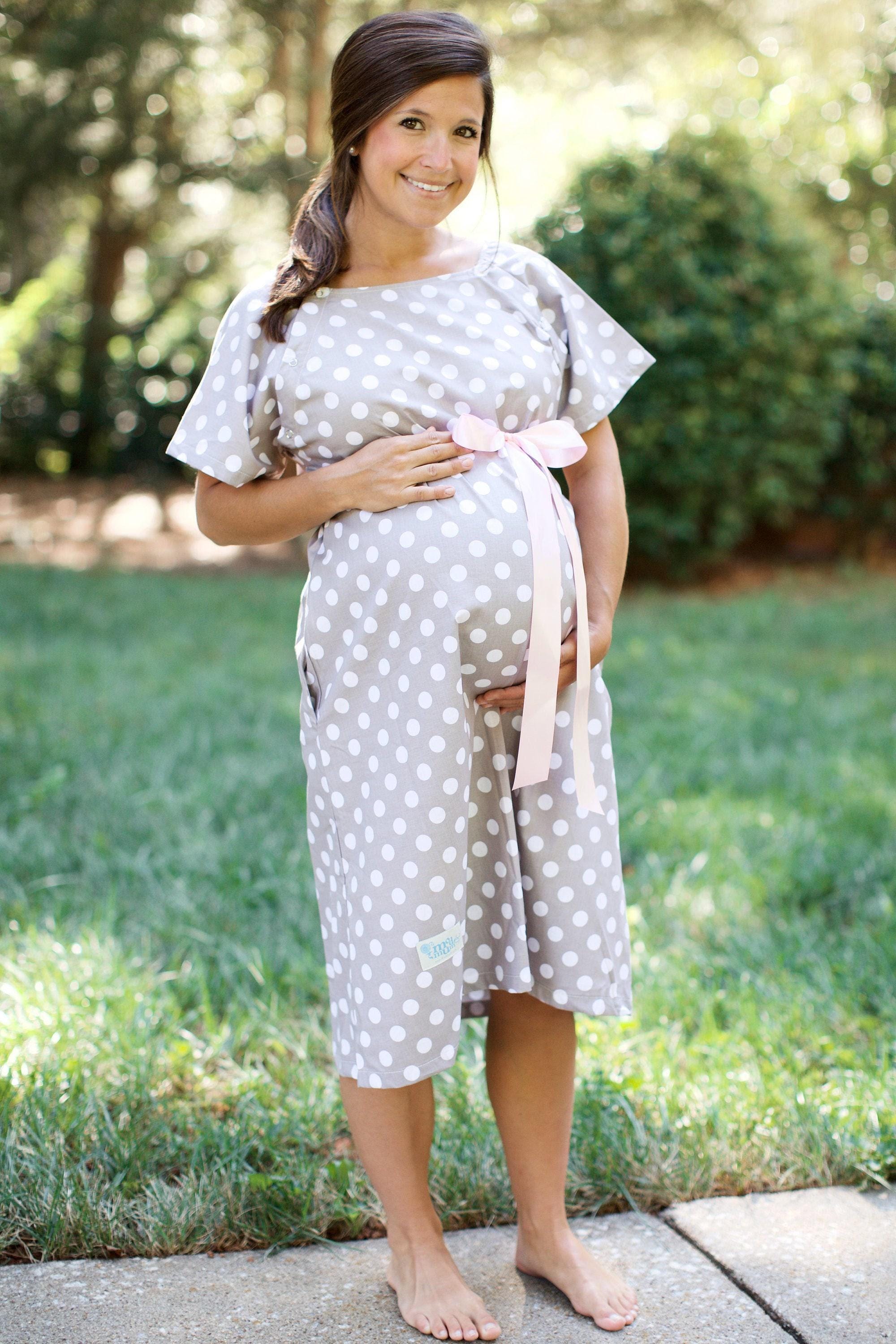 Polka Dot Maternity Dress - Etsy