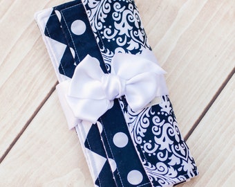 Burp Cloth Bundle Gift Set - A darling set of 3 burp pads bundled up in a bow!
