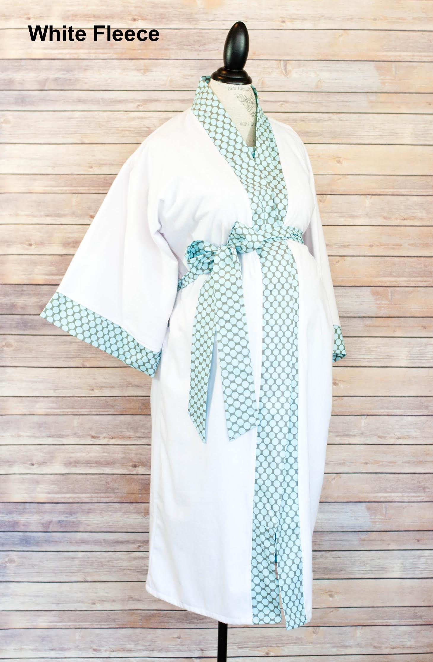 fleece maternity robe