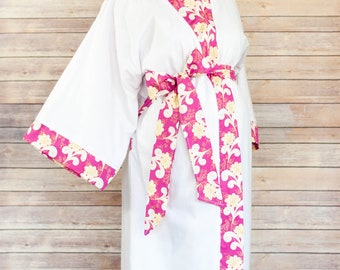 Maternity Robe in Super Soft Microfleece - Add a Labor and Delivery Gown for a Perfect Hospital Set - Darling on Expecting Moms - Gina