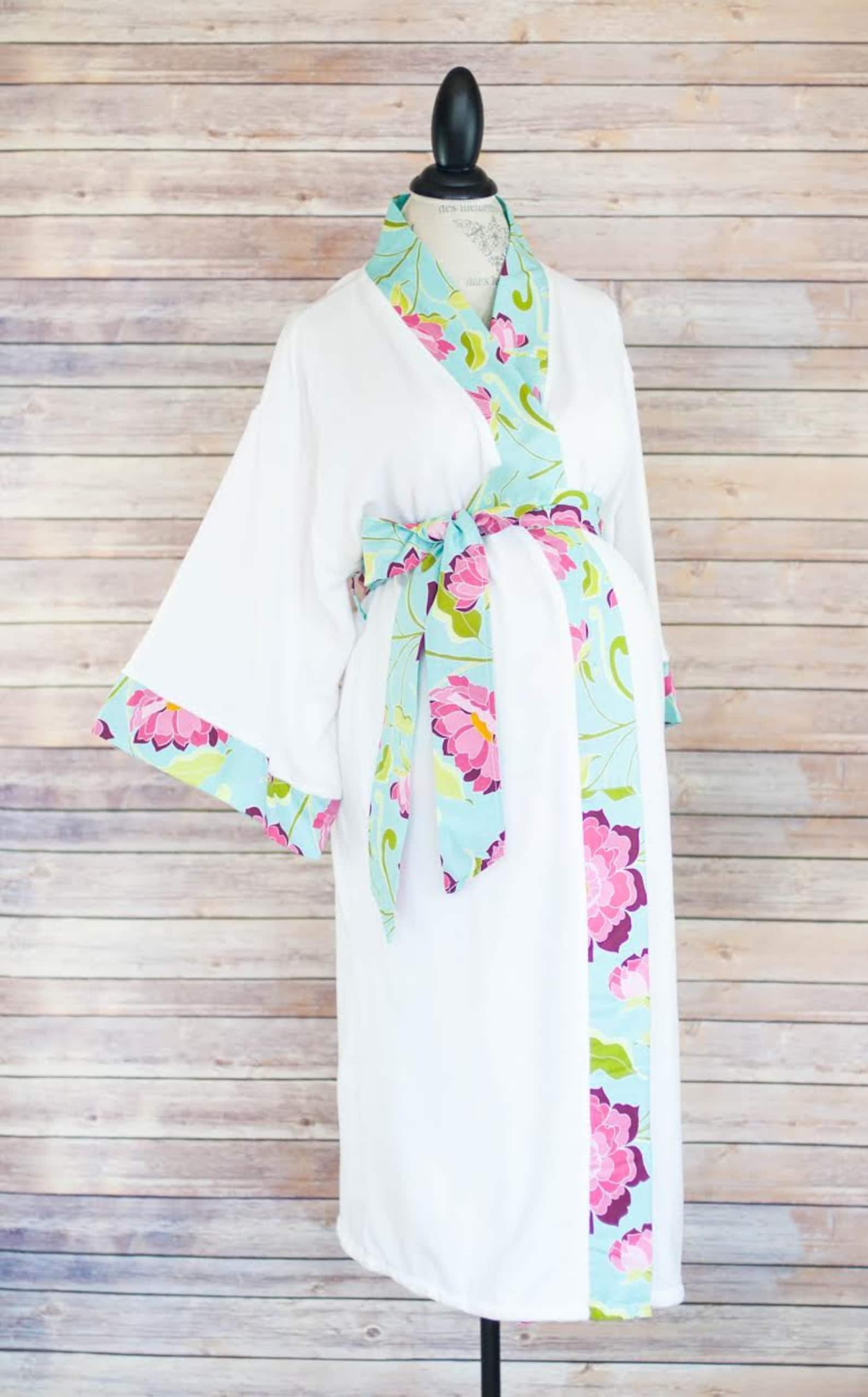 Maternity Robe - Super Soft Cotton - Darling on Expecting Moms ...
