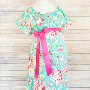 Maternity Hospital Delivery Gown - Snaps for Breastfeeding, Skin to Skin, and Epidural - Best Baby Shower Gift - Jolie
