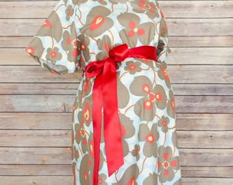 Maternity Hospital Delivery Gown - Snaps for Breastfeeding, Skin to Skin, and Epidural - Best Baby Shower Gift - Olivia