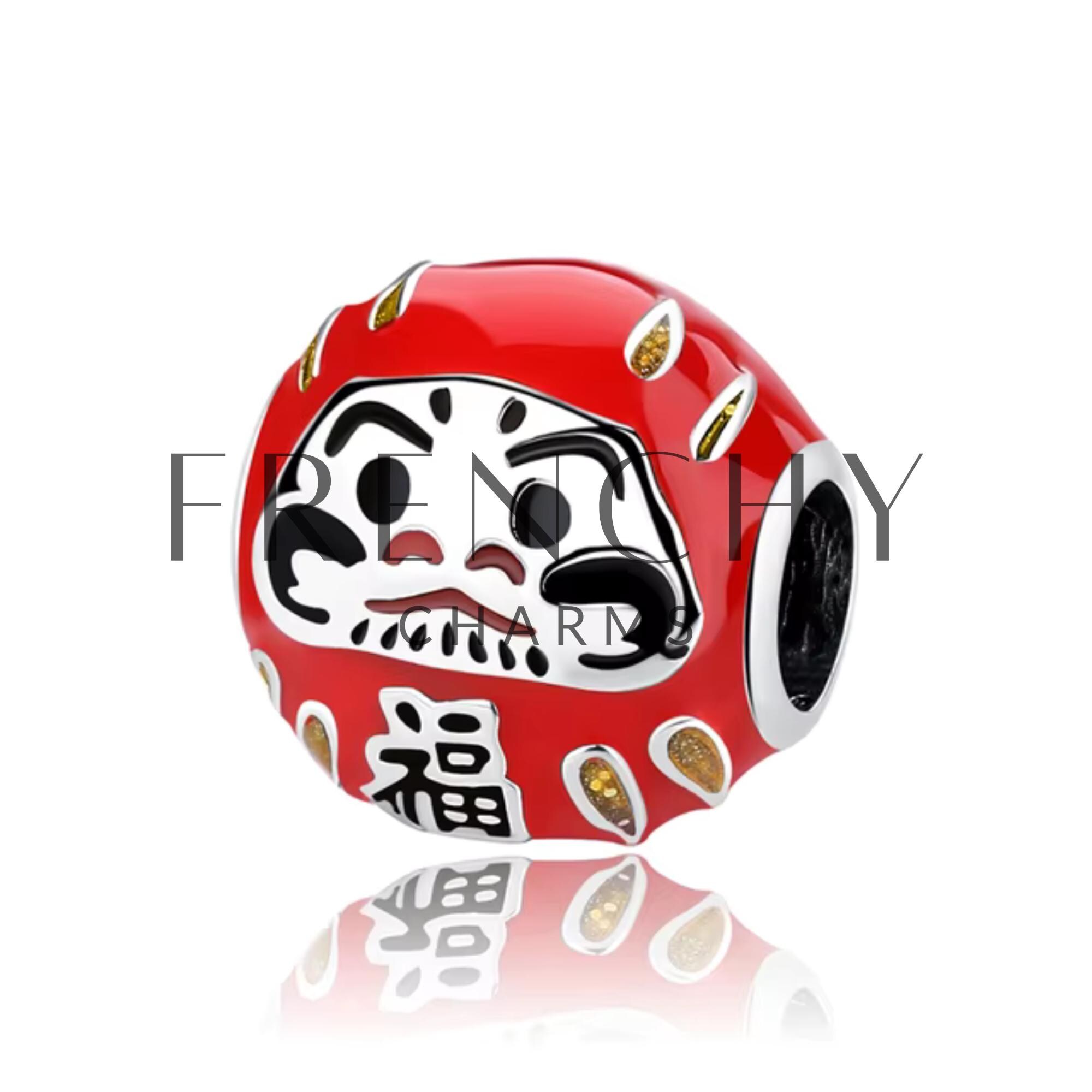 アクセサリー Red Daruma Doll Charm Red Daruma Doll Charm