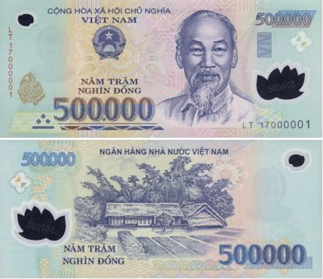 Vietnam Dong 500,000 Banknote 2017 - Etsy