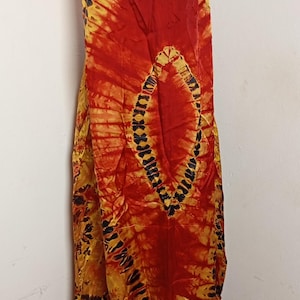 Backless Adire Tie dye Dress Outfit Summer Long Kaftan Africa Batik Handmade Long Dress for Women, Boubou Fashion Style Silk Dress