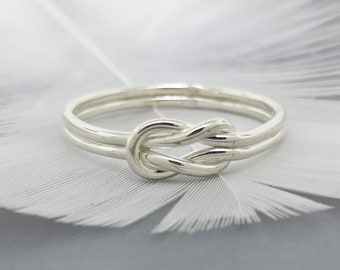 Sailor knot ring made from sterling silver ideal friendship jewelry or gift best friend - Celtic love knot ring perfect promise ring for her