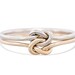 Gold Double love knot ring