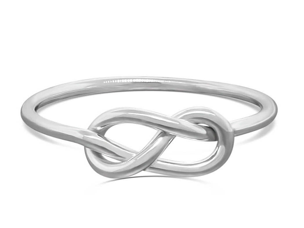 Sterling Silver Infinity Ring Celtic Knot Ring Eternity