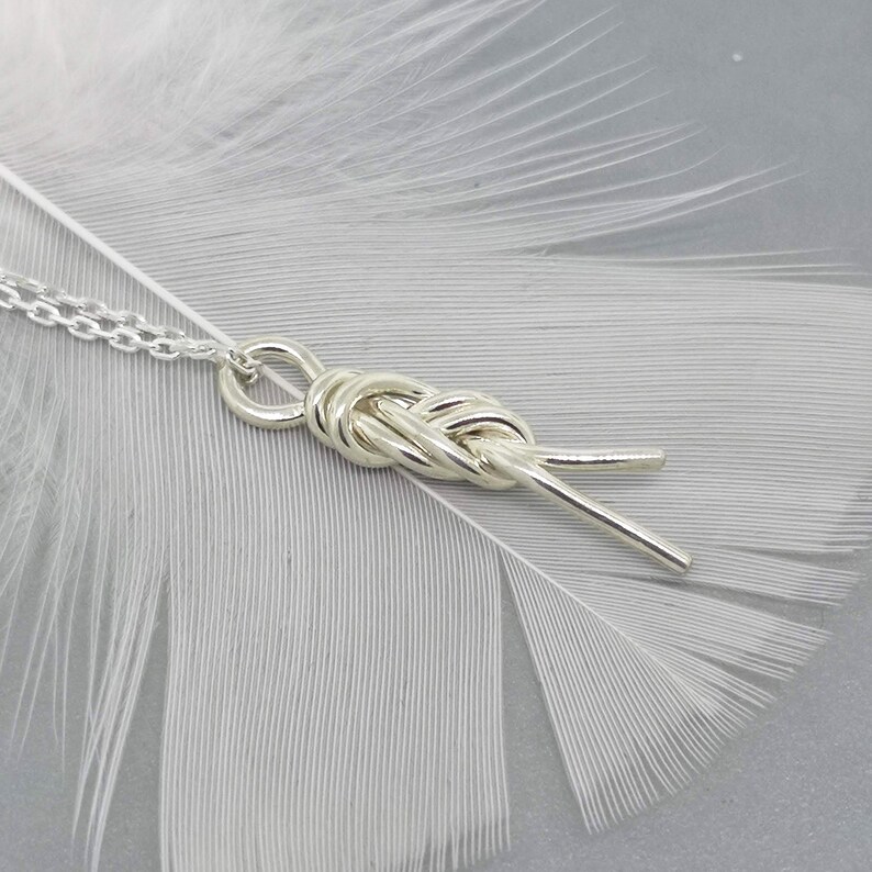 Sterling Silver Climbing Knot Necklace Best Friend and Etsy