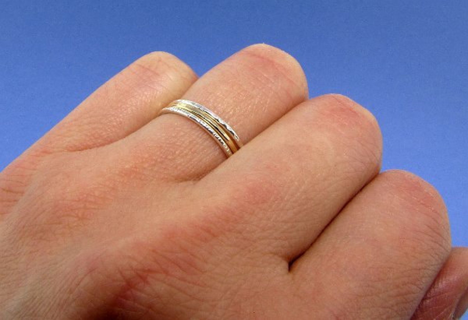 Solid Gold Simple Wedding Ring or Promise Ring for Her Etsy