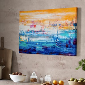 Abstract Oil Painting Look Decorative Canvas Wall Art, Abstract Canvas Print, Abstract Modern Wall Decor, Abstract Canvas Wall Art
