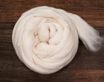 Ultrafine Merino Wool Roving - 14.5 Micron -  (4oz) | Combed Top / Roving for Spinning and Felting