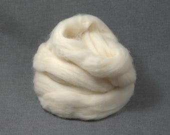 Lleyn Wool Roving - Undyed (4oz) | Combed Top / Roving for Spinning and Felting