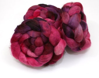BFL Wool Roving - Hand Dyed Roving (Combed Top) - Felting or Spinning Fiber