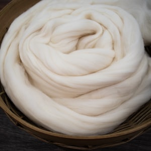 Rambouillet Wool Roving Combed Top for Felting or Spinning image 5