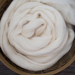 Rambouillet Wool Roving Combed Top for Felting or Spinning image 4