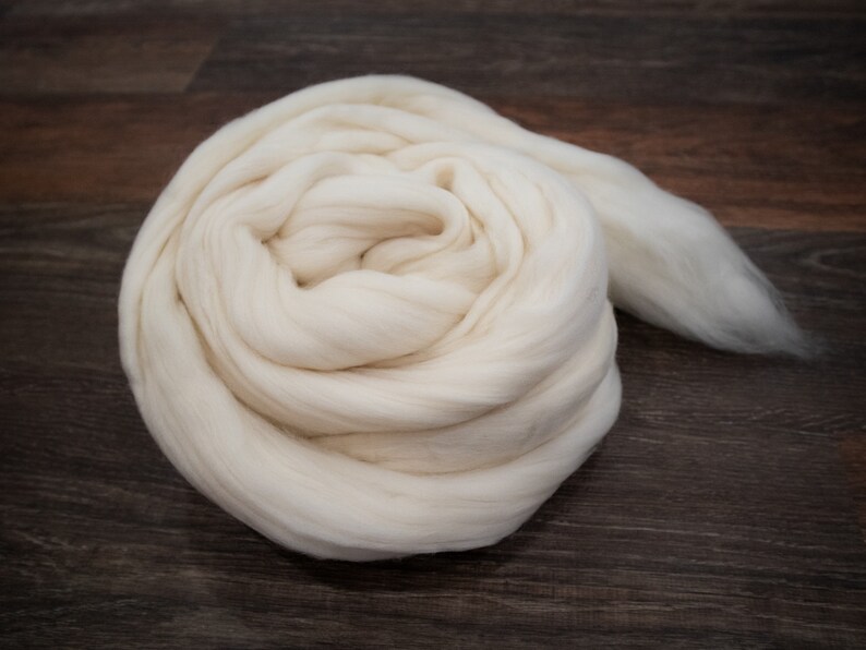 Rambouillet Wool Roving Combed Top for Felting or Spinning image 3