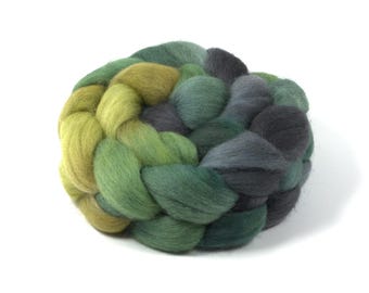 Hand Painted Falkland Roving (4oz) | Combed Top for Spinning and Felting