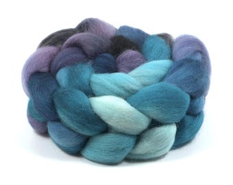 Hand Painted Falkland Roving (4oz) | Combed Top for Spinning and Felting