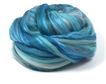 Merino Silk Blend Roving (4oz) | Combed Top / Roving for Spinning and Felting