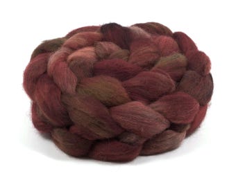Hand Painted 60/40 Polwarth Yak Roving (4oz) | Combed Top for Spinning and Felting