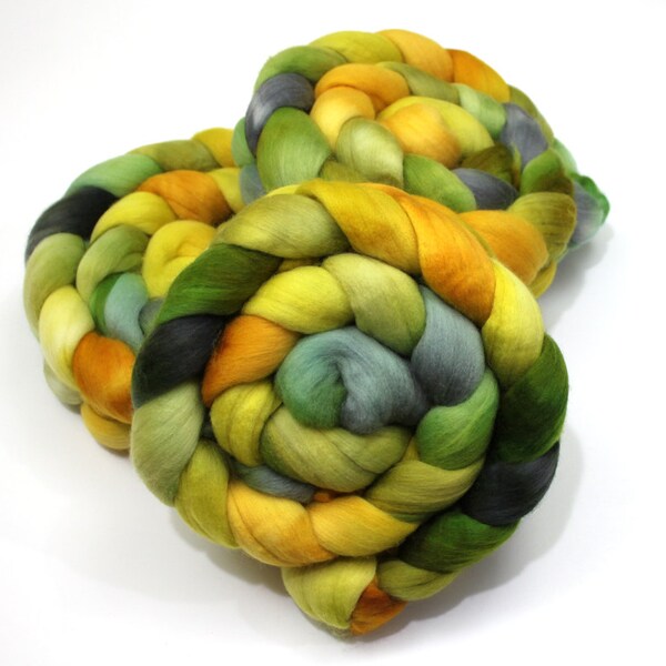 Superfine Merino Wool Roving (Combed Top) - Hand Dyed Roving for Spinning or Felting