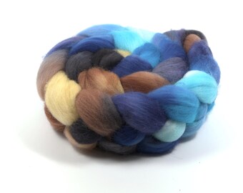 Hand Painted Polwarth Roving (4oz) | Combed Top for Spinning and Felting