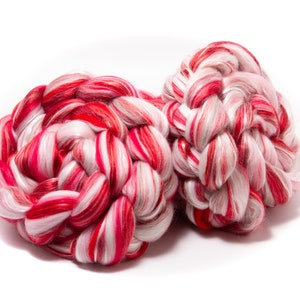 Merino Wool / Silk (4oz) | Combed Top / Roving for Spinning and Felting