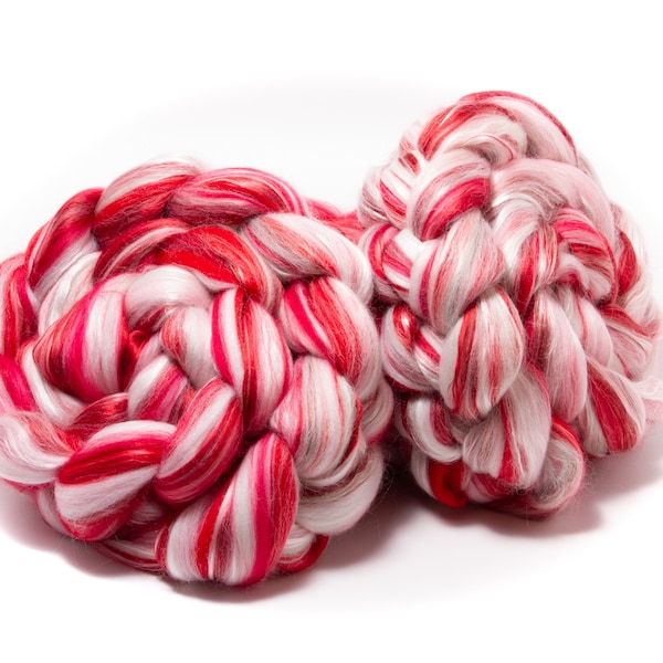 Merino Wool / Silk (4oz) | Combed Top / Roving for Spinning and Felting