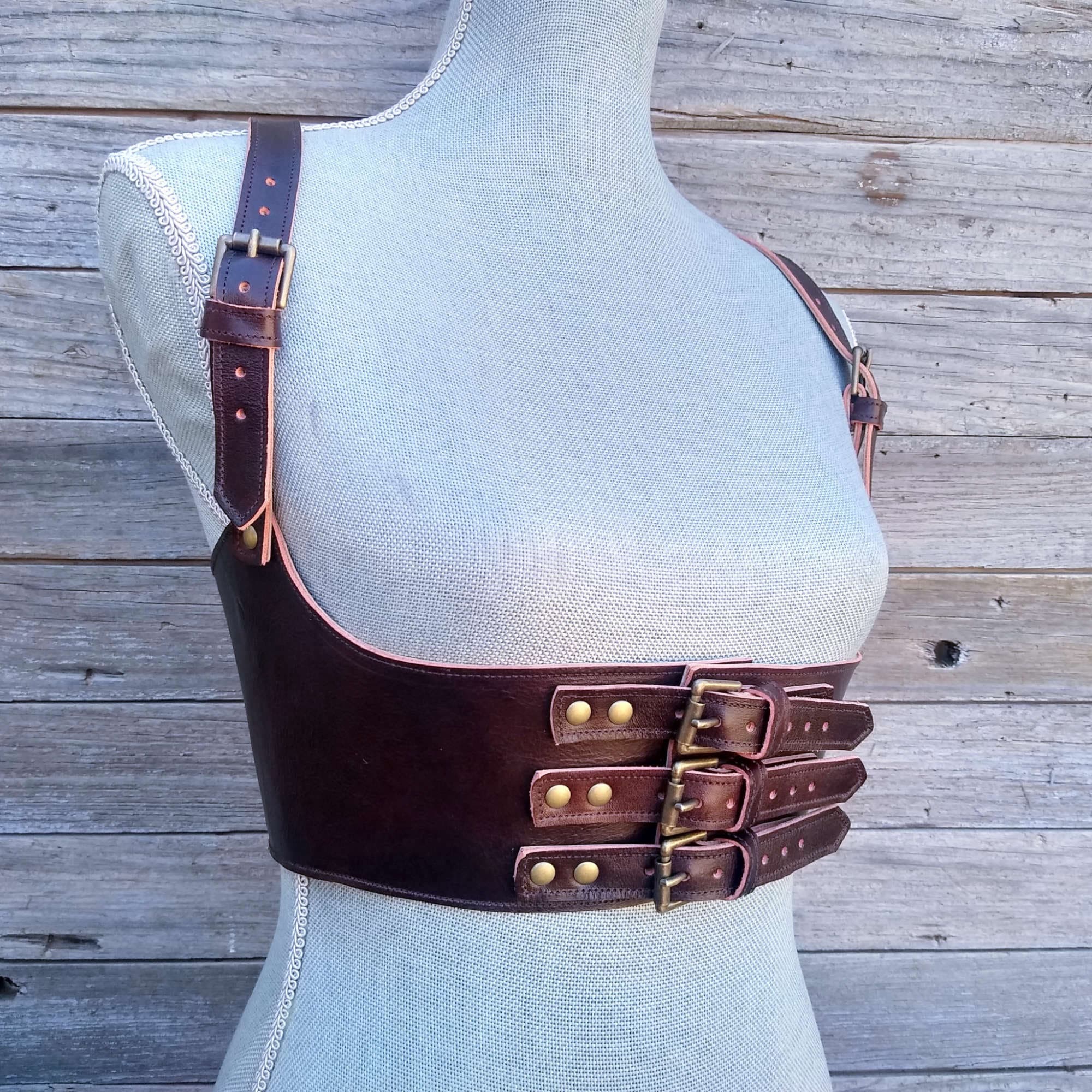 Harness Double Underbust Suspender Belt New Suspender Double Breasted Corset Harness Belt – Linda Clay  main image 2